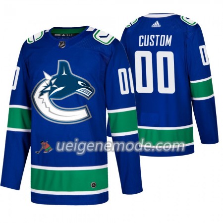 Herren Eishockey Vancouver Canucks Trikot Custom Adidas 2019-2020 Blau Authentic
